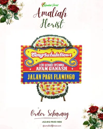 Bunga Papan Congratulation di Barrang Lompo